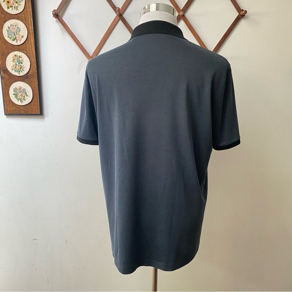 Theory Pima Cotton Pique Band Polo - Picture 9 of 14